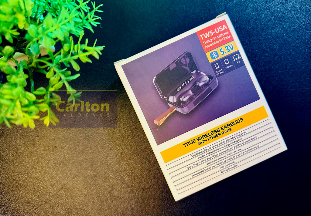 F95 AIR PRO PLUS - 2025 Power bank + Earbuds + Phone Stand 3 in 1 Head set 9D Bass sounds