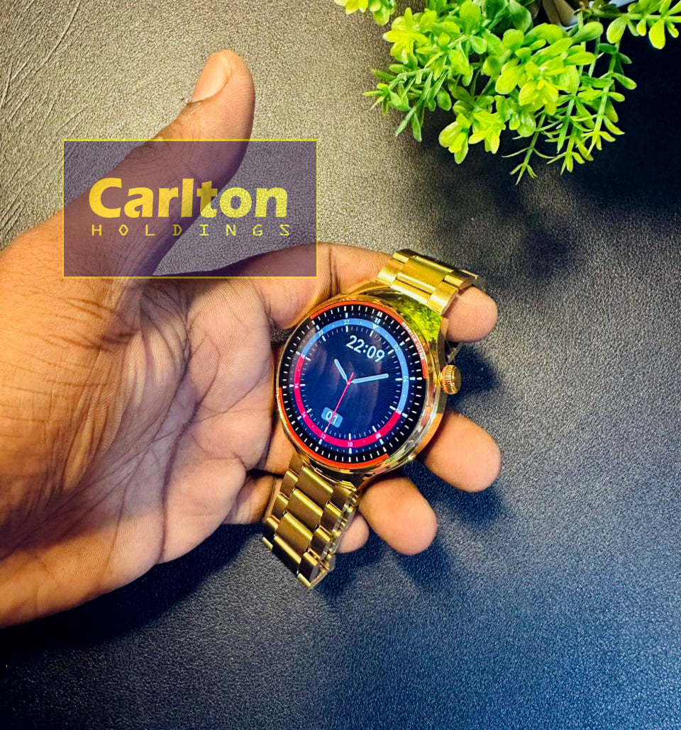 G4 Watch Pro Gold Black Silver Round watch