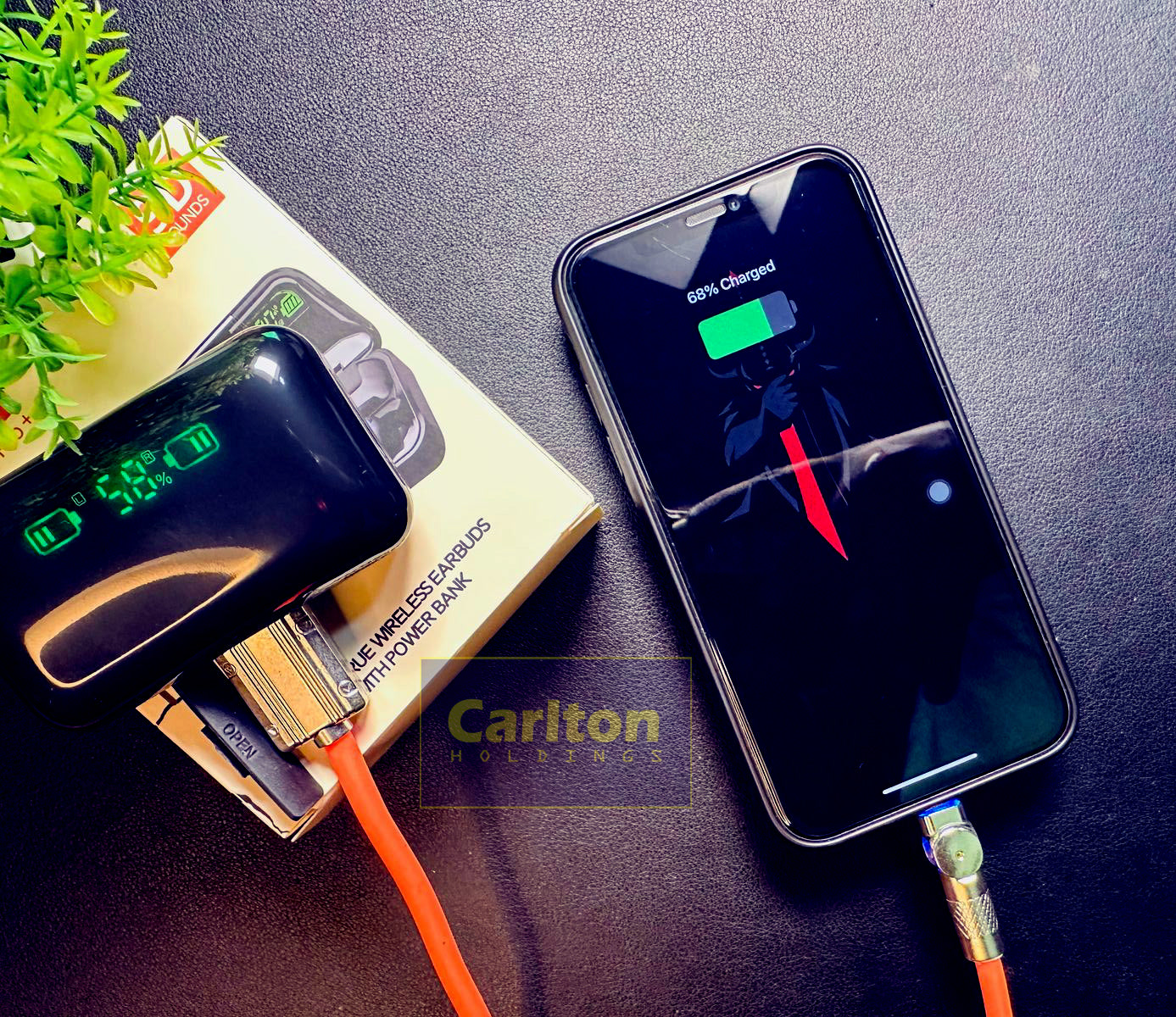 F95 AIR PRO PLUS - 2025 Power bank + Earbuds + Phone Stand 3 in 1 Head set 9D Bass sounds