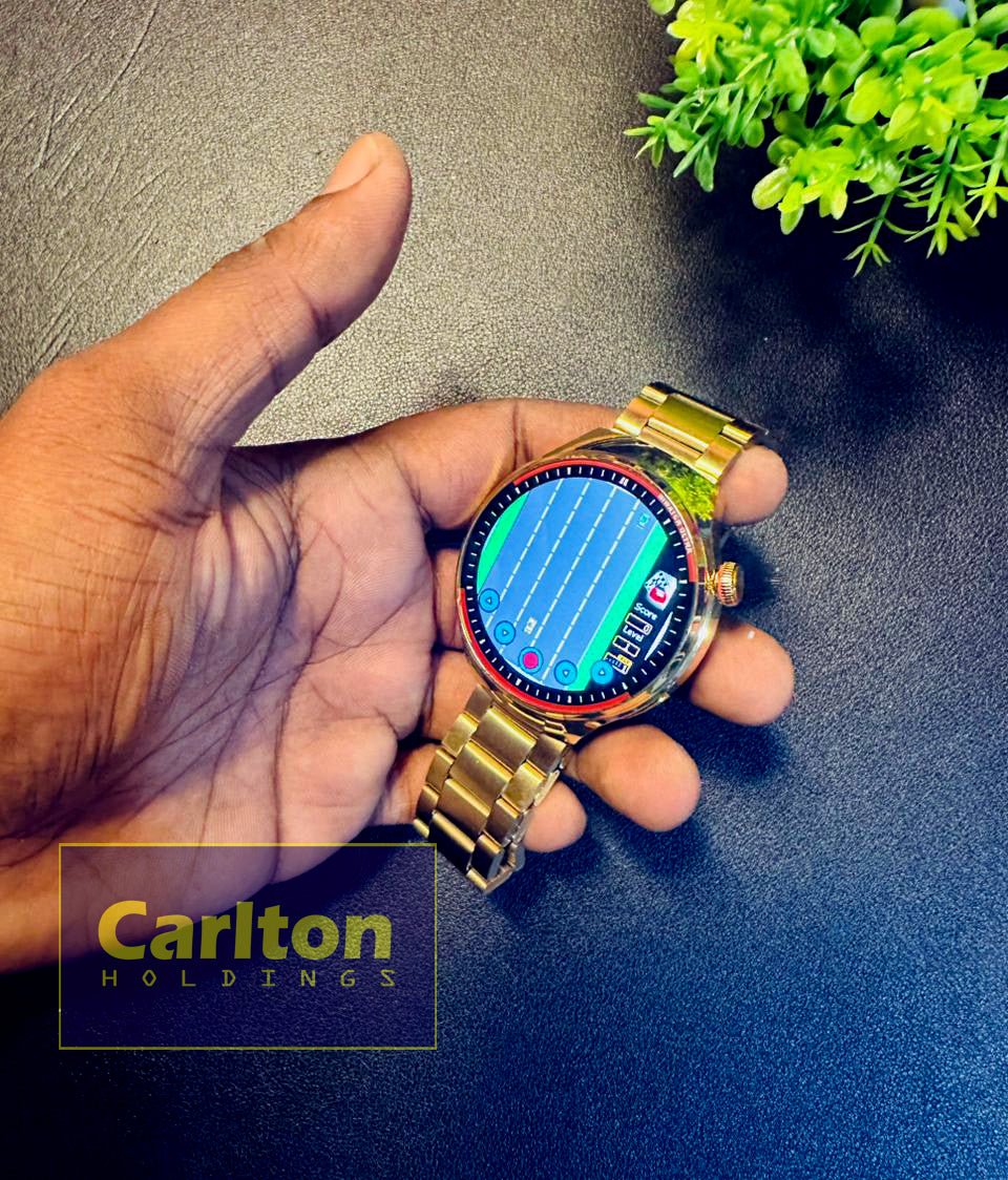 G4 Watch Pro Gold Black Silver Round watch