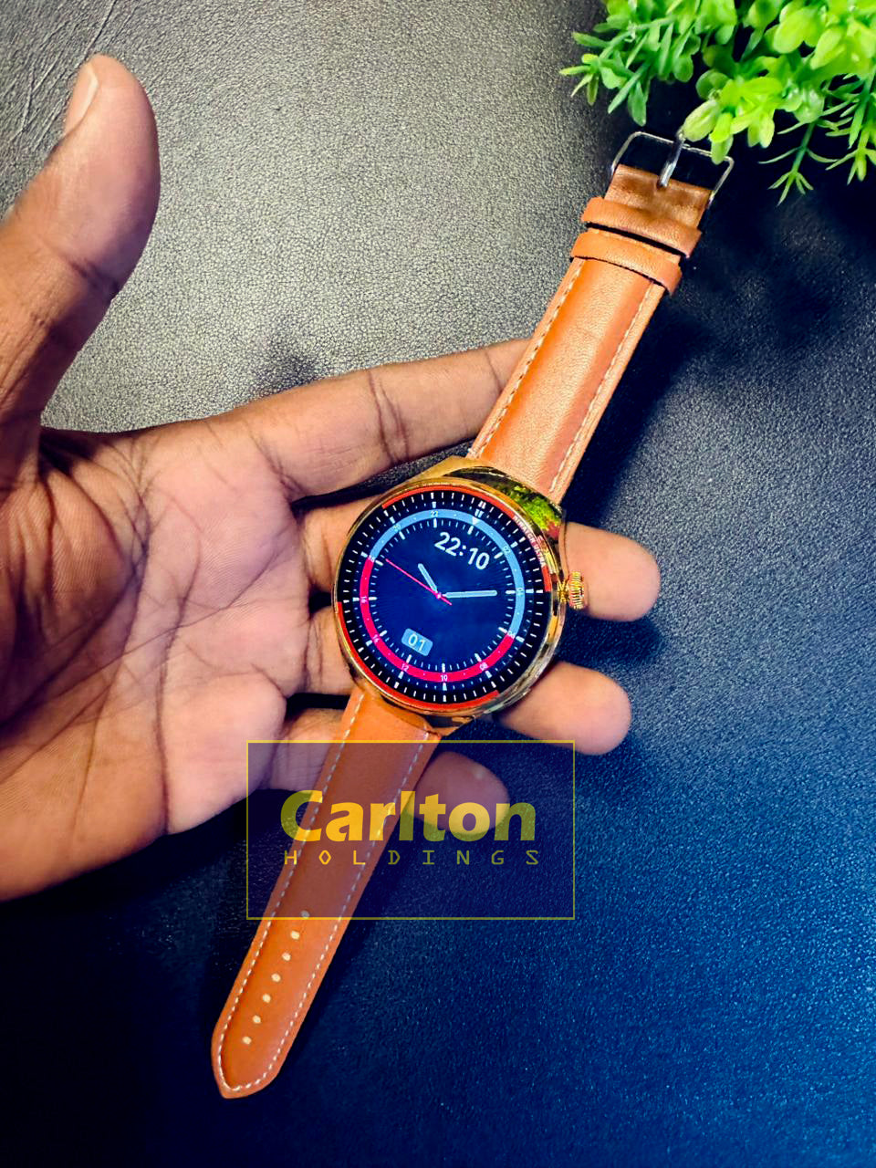 G4 Watch Pro Gold Black Silver Round watch