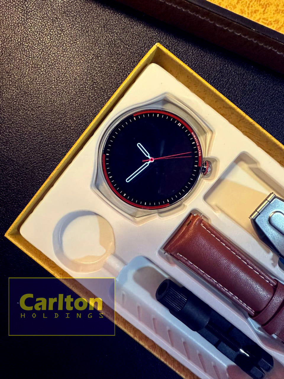 G4 Watch Pro Gold Black Silver Round watch