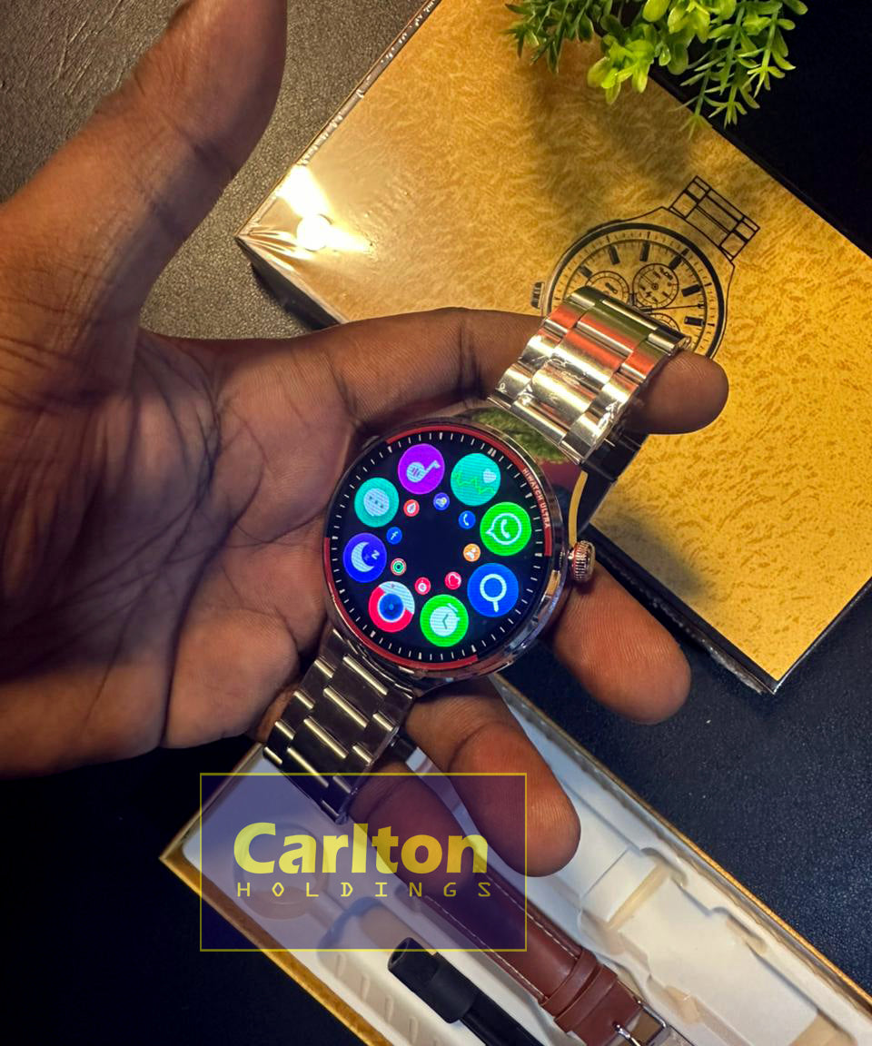 G4 Watch Pro Gold Black Silver Round watch