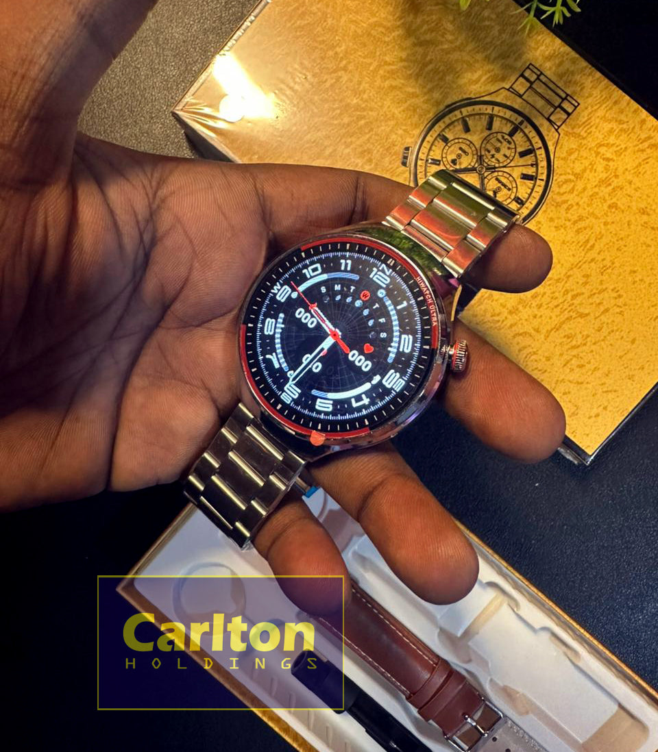 G4 Watch Pro Gold Black Silver Round watch