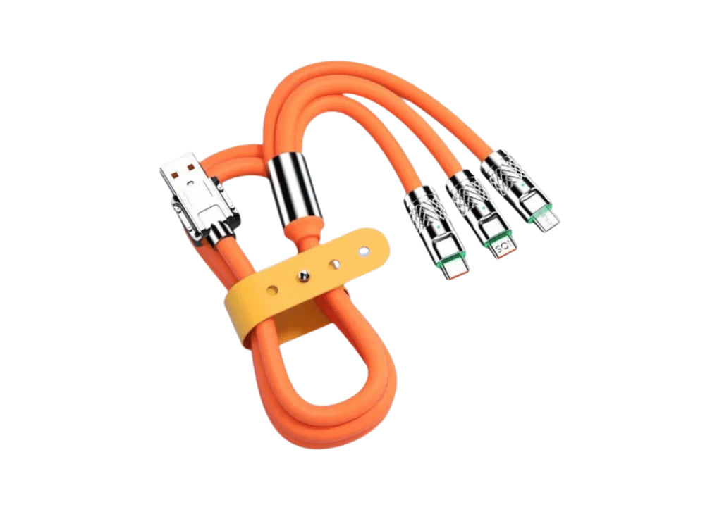 3 IN 1 Fast Charging Cable USB to Type C, Micro & Lightning