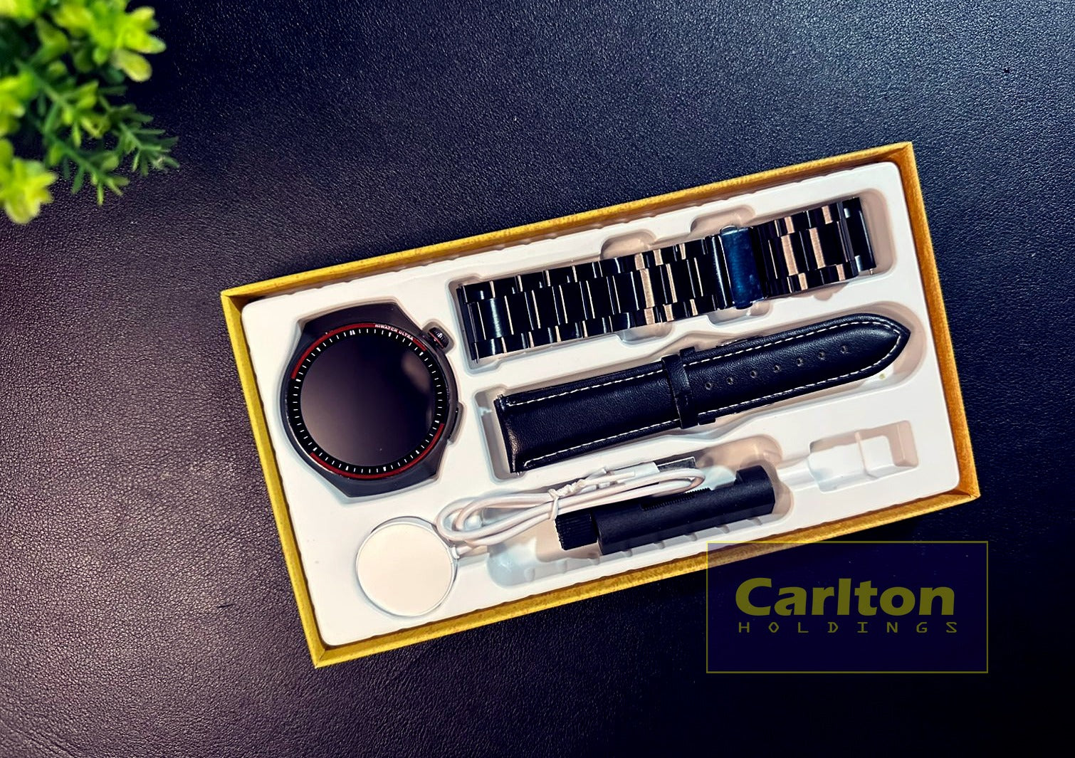 G4 Watch Pro Gold Black Silver Round watch